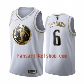 NBA Dallas Mavericks Trikot Kristaps Porzingis 6 Nike 2019-2020 Weiß Golden Edition Swingman - Herren